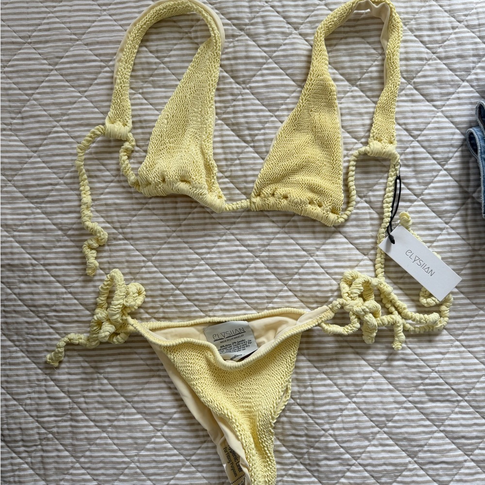 NWT Elysiian :: Butter Yellow Bikini Set